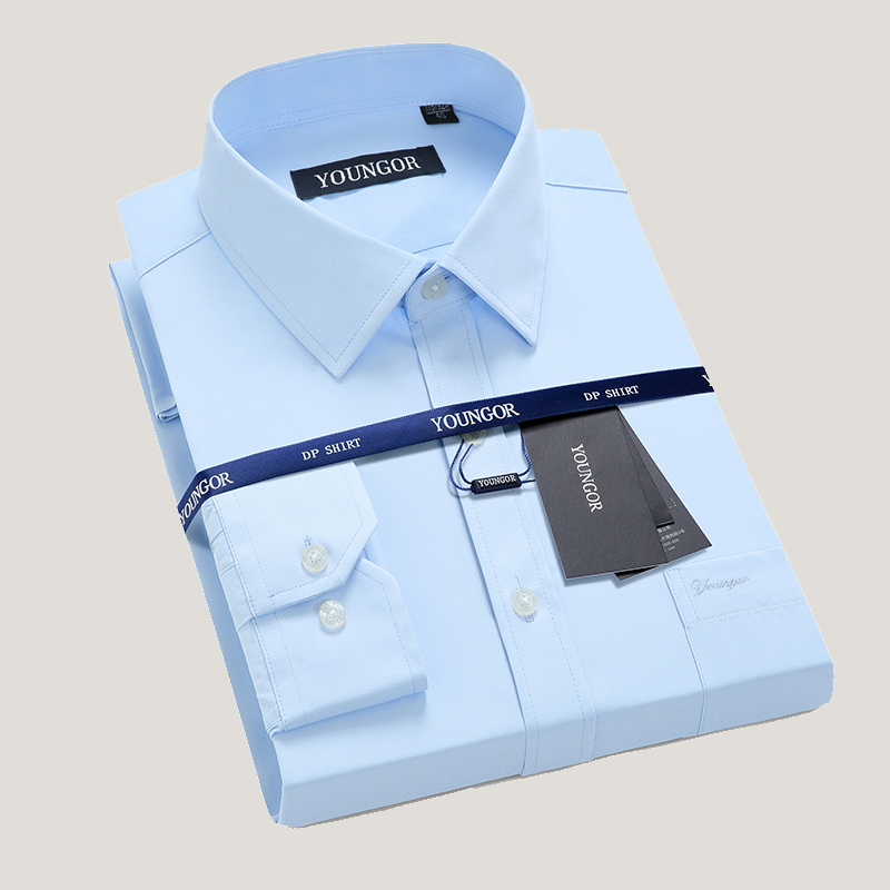 雅戈尔官方旗舰店衬衫长袖春秋修身商务休闲正装白色衬衫