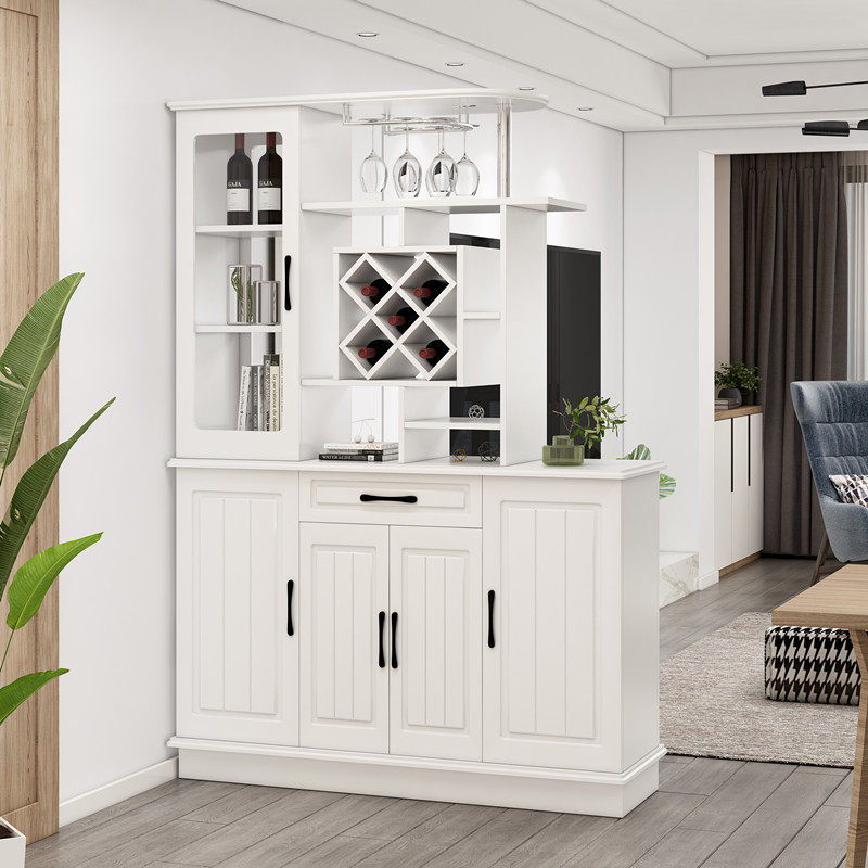 客厅酒柜简约现代门厅柜入户双面隔断柜进门玄关柜装饰柜鞋柜一体