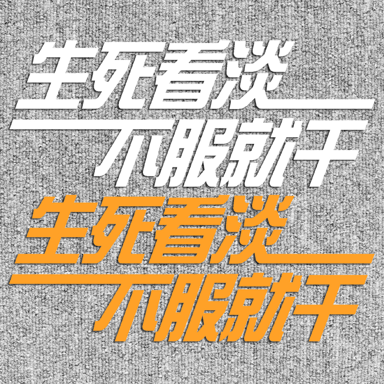 生死看淡不服就干幽默改装装饰反光防水水汽汽车装饰贴