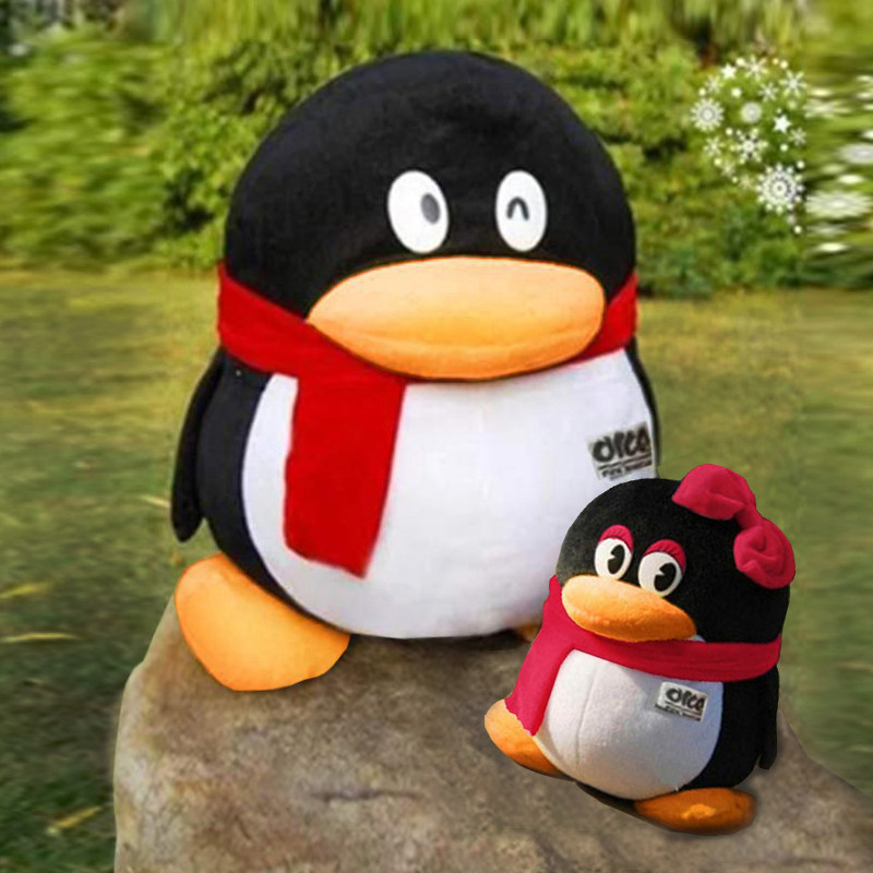 腾讯qq企鹅 公仔玩偶 毛绒玩具 布娃娃 公司活动礼品 qq公仔