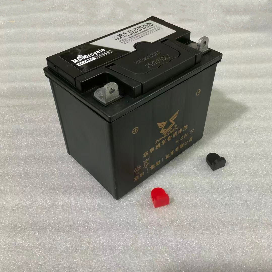 万里电池宗申三轮摩托车12v32a启动铅酸蓄电电瓶摩托车电瓶