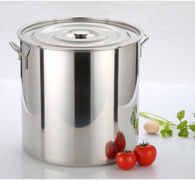 商用汤桶加厚火锅耐热通用不锈钢平底食品水桶汤锅