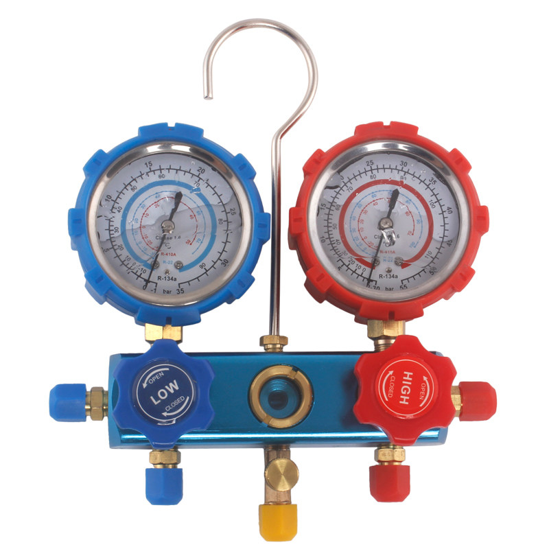 汽车家用带油雪种表加氟表广一冷媒表空调表r134a r22 r410压力表