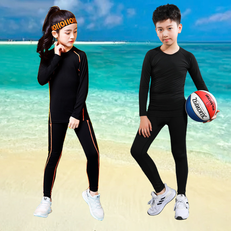 泳衣儿童男女女童套装速干弹力分体游泳衣小孩儿童泳衣