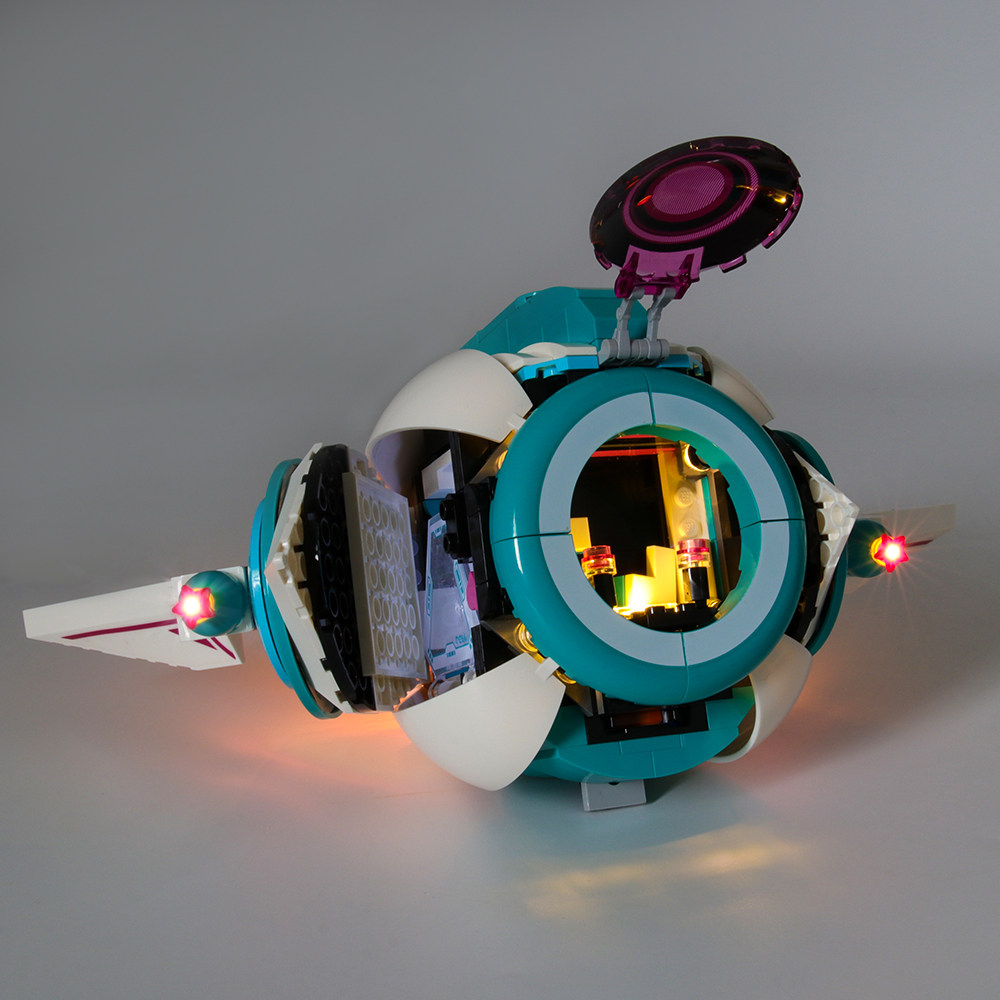 yeabricks适用乐高70830美梅亨的西斯塔太空船led灯饰塑料积木