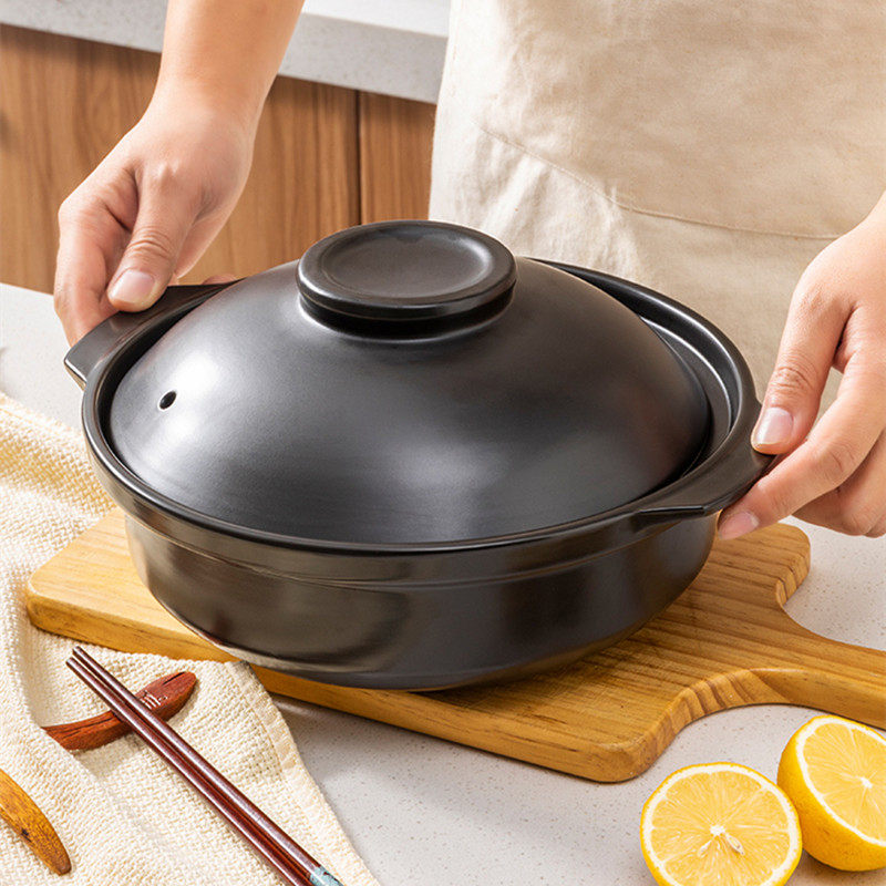 金华锂瓷煲仔砂锅炖锅煲汤家用燃气灶明火专用砂锅