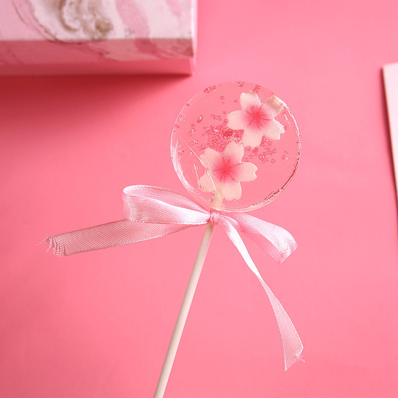 樱花棒棒棒棒糖糖果星空海洋之心高颜值网红红礼盒装传统糖果