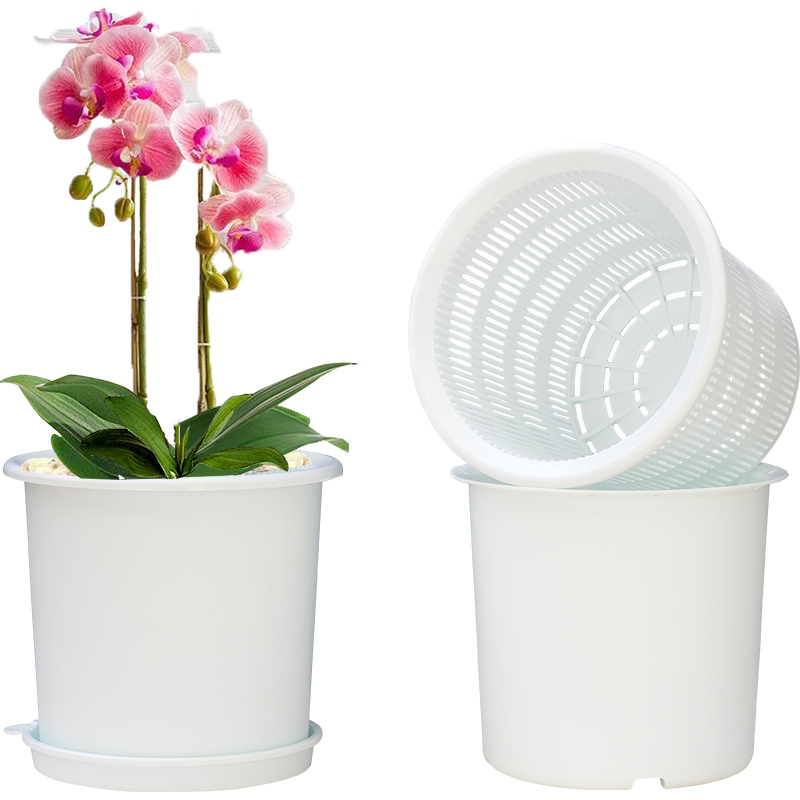 美莳蝴蝶兰控根花盆透气加仑塑料胶树脂大号绿萝君子虎皮兰专用盆