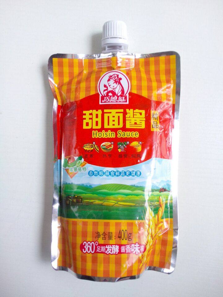 6袋包邮装山东巧媳妇甜面酱400g大葱蘸酱烤鸭拌饭酱类调料