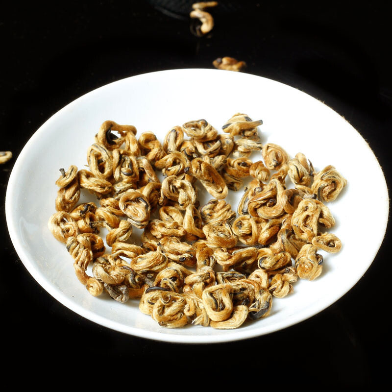 云南凤庆滇红茶蜜香金螺500克盒装金碧螺金芽头春茶工夫红茶