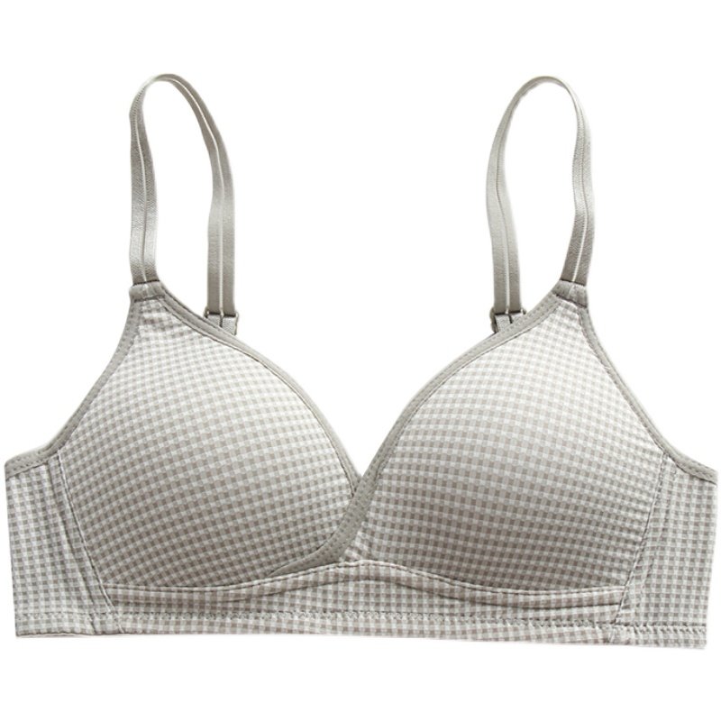 内衣学生高中女夏显胸小无钢圈文胸薄款18岁少女小胸聚拢初中胸罩