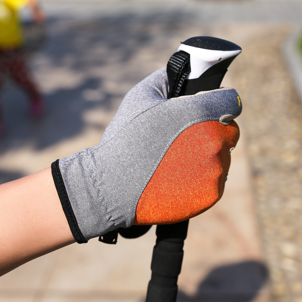 户外超纤登山徒步运动骑行全指手套男女薄款防滑开车可触屏透气夏