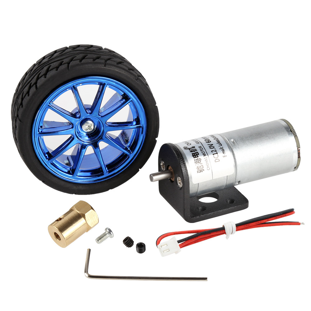 驰海直销智能小车套装减速电机25mm变速马达电机