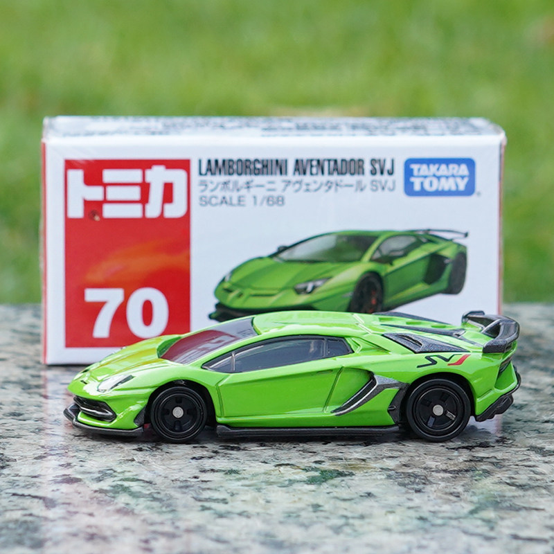 tomy多美卡合金小汽车模型车70号兰博基尼埃文塔svj车模