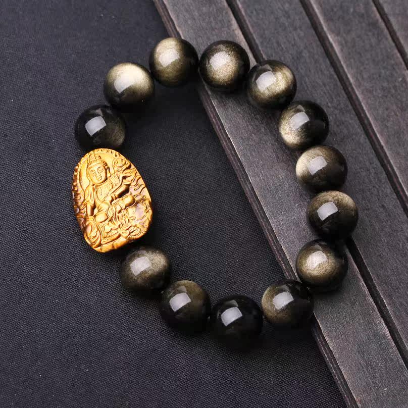 本命手链龙蛇菩萨普贤新款年金瑞象九转曜石手链