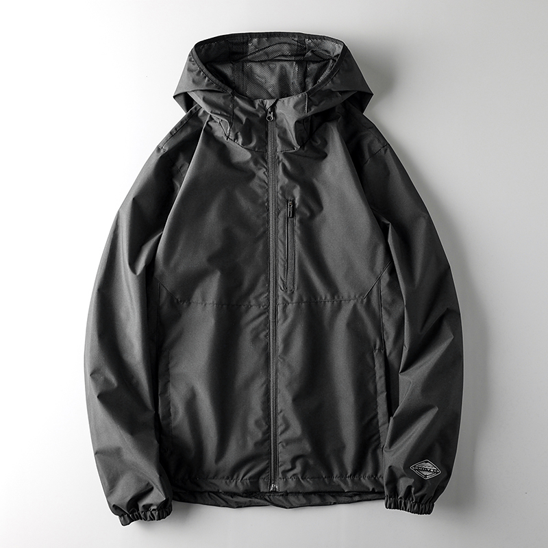 外贸尾单冲锋衣男春秋季运动风衣男装男士防风防水夹克休闲外套