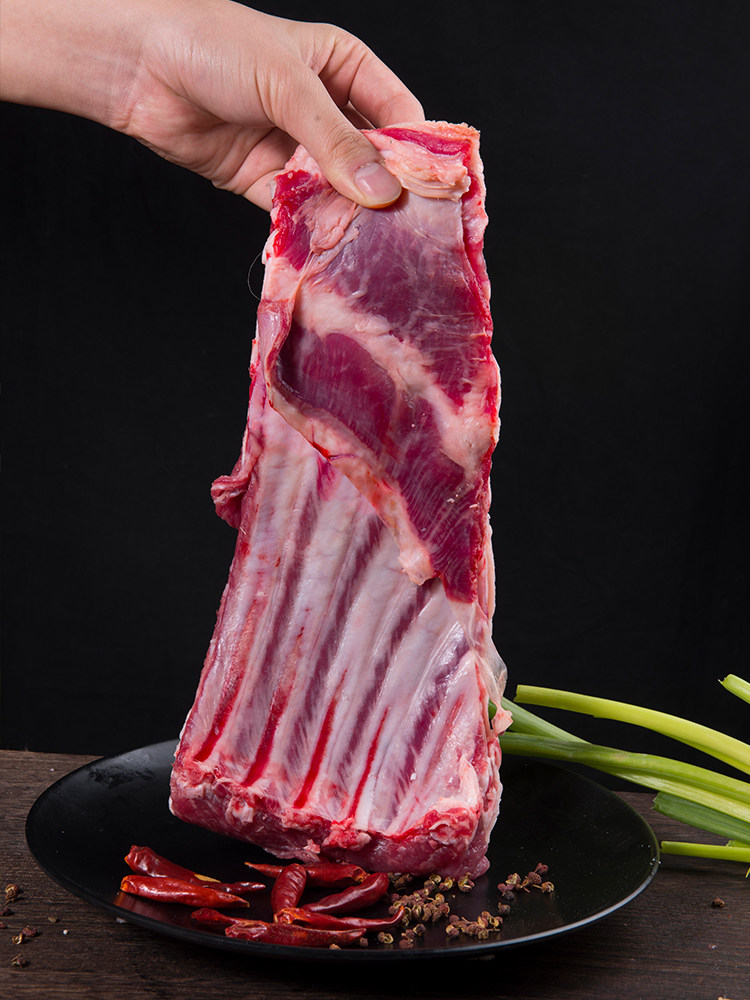 羊肉陕北榆林横山新鲜羊排羊肋排膻味小送佐料生羊排