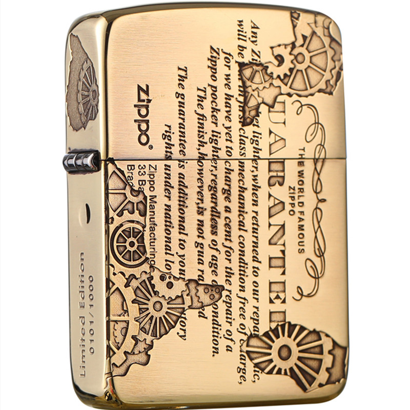 zippo芝宝正版打火机限量1941复刻纯铜封条说明书zippo