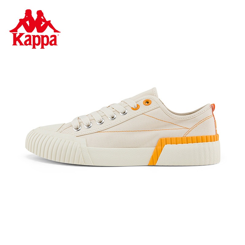 kappa卡帕串标帆布鞋情侣男女低帮板鞋轻便运动帆布鞋