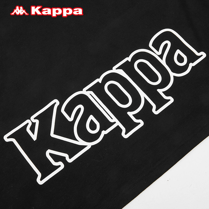 kappa卡帕串标女运动短袖休闲圆领t恤夏季针织半袖图案衫2020新款
