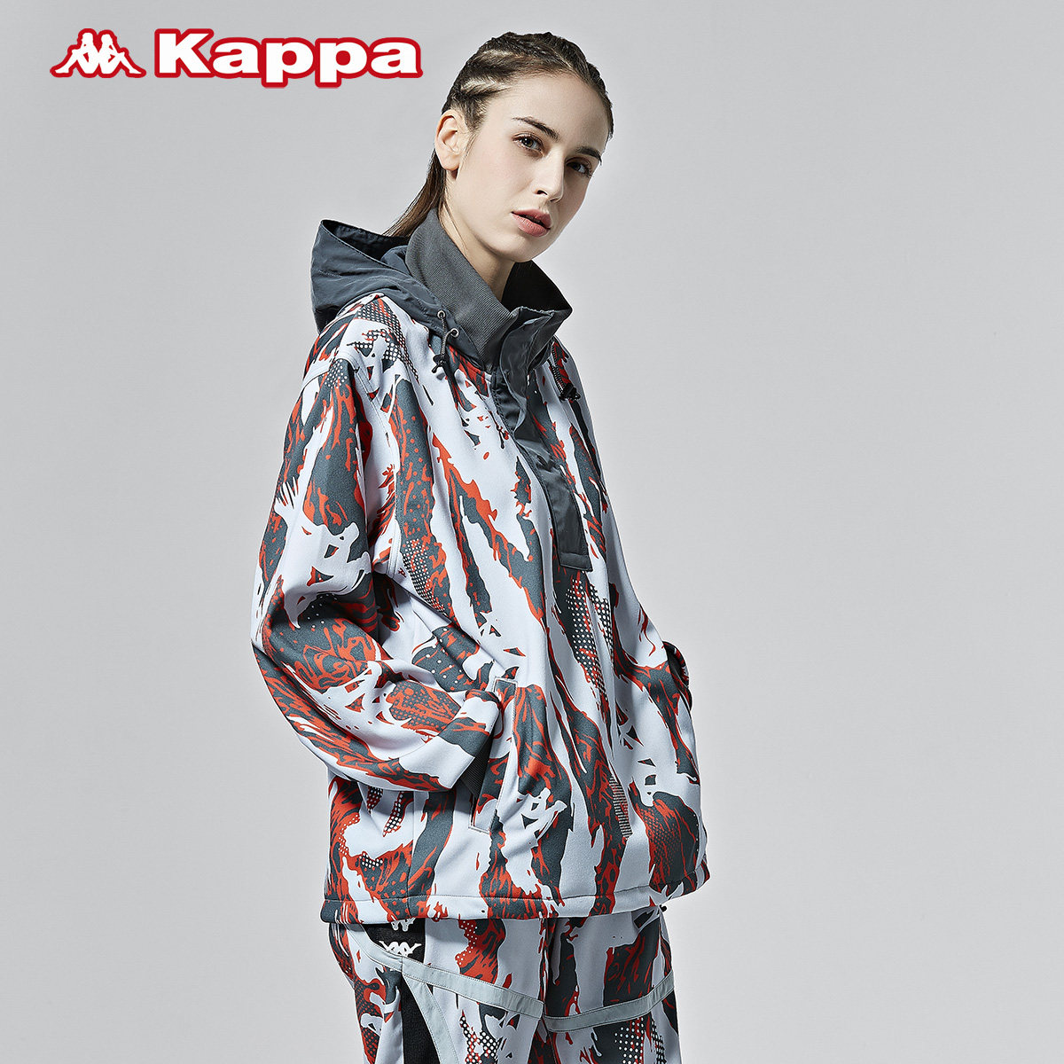 kappa卡帕仓石一树联名情侣男女运动卫衣休闲运动卫衣