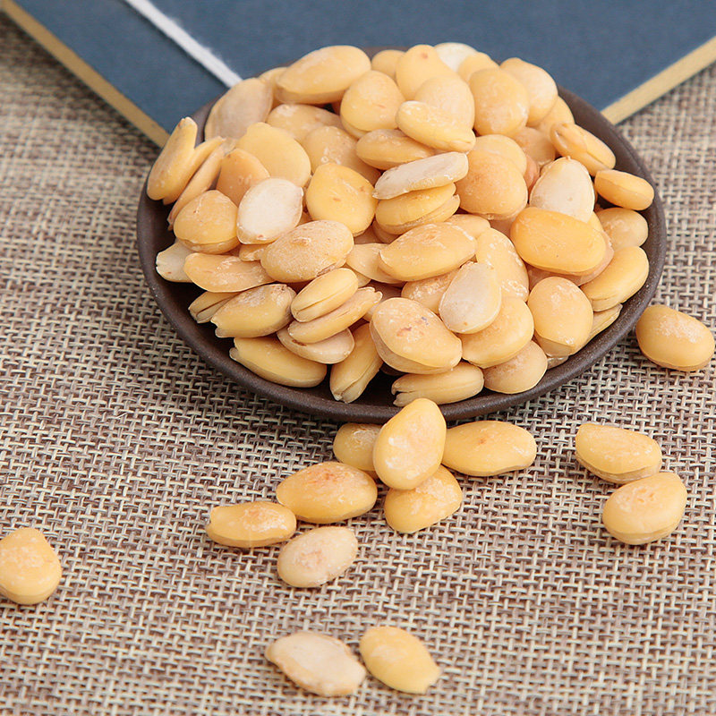 扁豆熟白500克炒白去皮新鲜野生中药材磨粉白扁豆