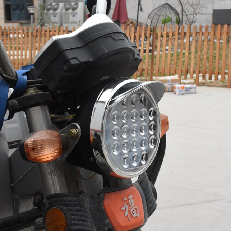 电动三轮车大灯总成12v48v60v72v摩托车led前大灯通用照明灯电动车灯
