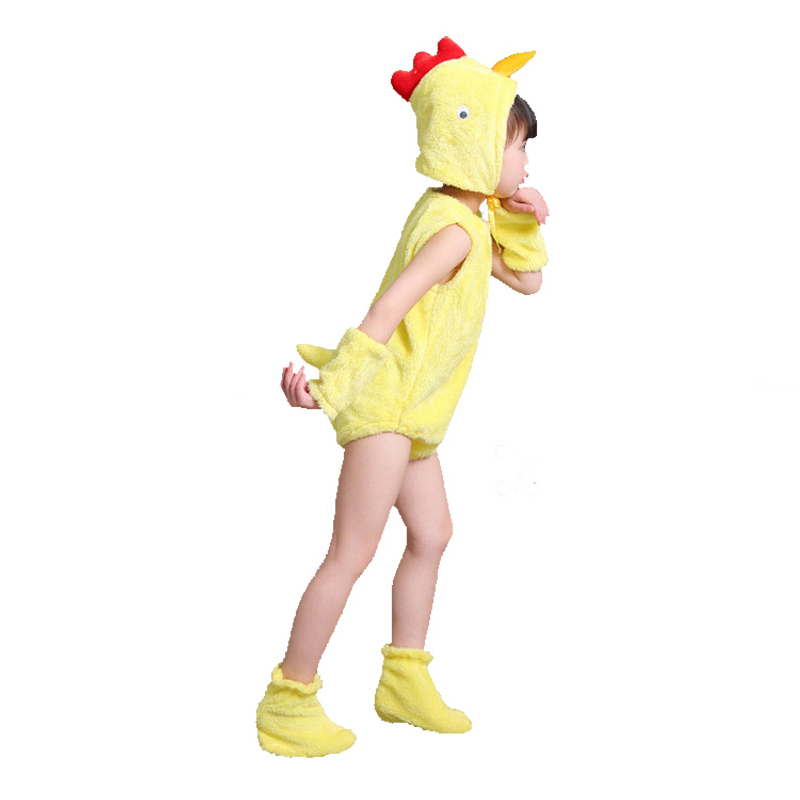 六一小鸡演出服小鸡衣服舞蹈服儿童动物装扮服装幼儿园表演服卡通