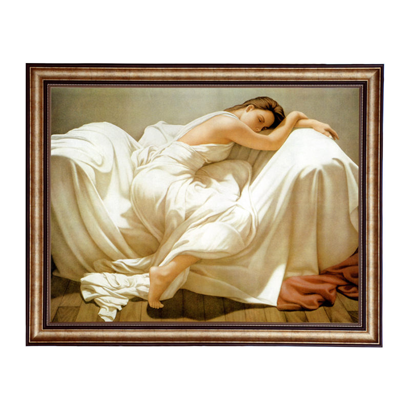 睡美人欧式客厅挂画餐厅卧室装饰画世界名画油画沙发背景墙壁画