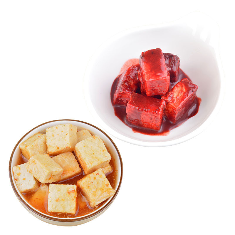 普宁白腐乳红腐乳共2瓶潮汕下饭菜南乳酱广东微辣白方红方豆腐乳