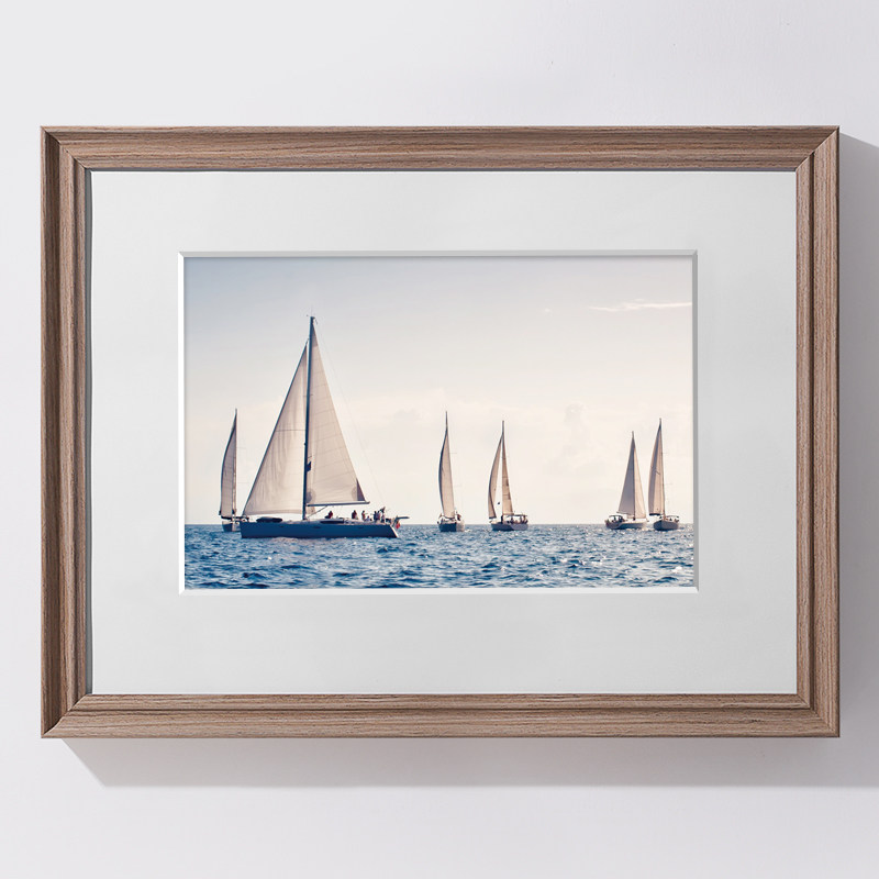 立体加厚悬浮画框定制中空木质相框尺寸长方形相框