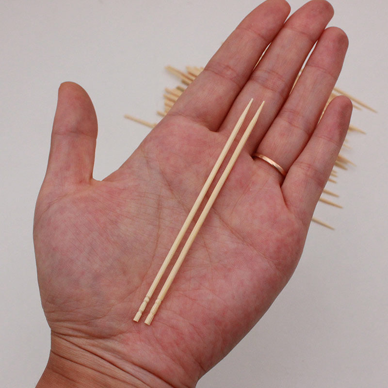 竹签小吃10cm水果试吃ktv用短大牙牙签蛋糕竹签