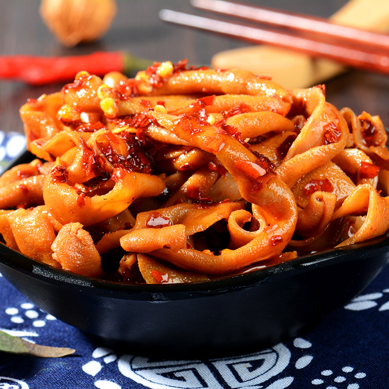 川蜀味道香辣鸭肠五香麻辣卤味零食新鲜现做ktv熟食四川特产包邮