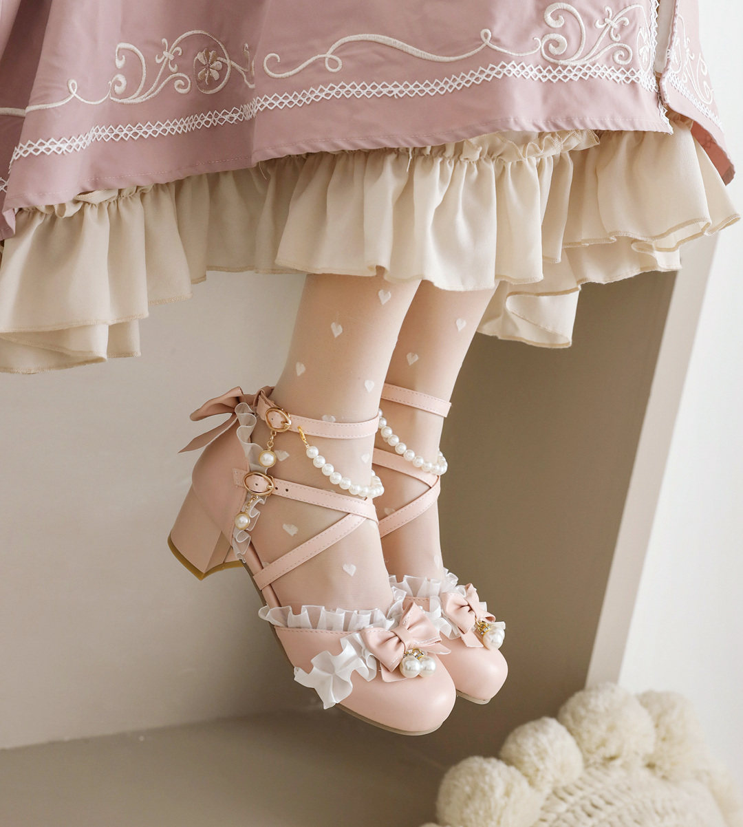 凉鞋女夏大学生仙女洛丽塔鞋子lolita原创lo软妹时装凉鞋