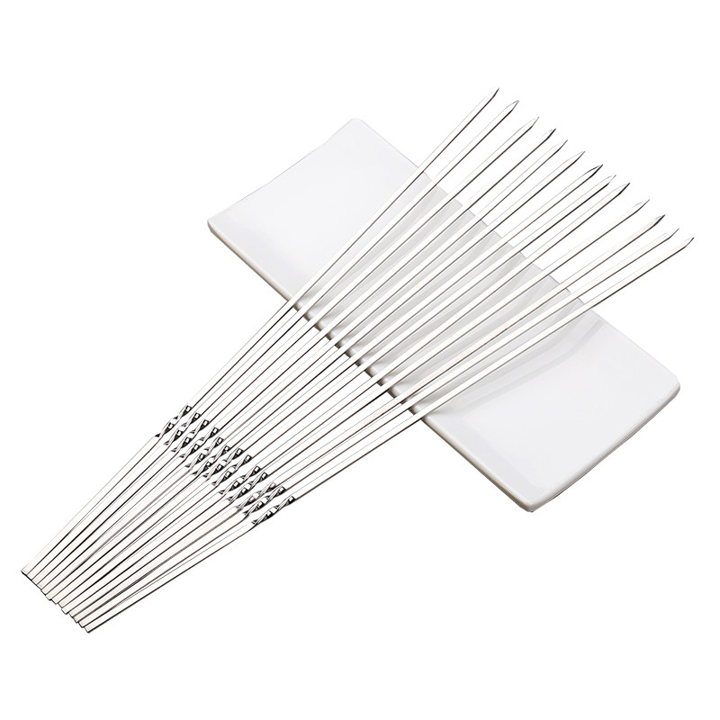 烧烤签子不锈钢羊肉串烤肉用具烧烤针