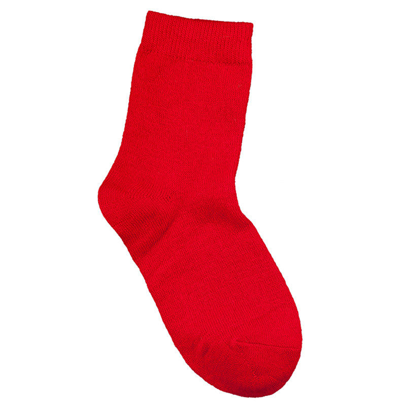 恒源祥大红色羊毛袜子女本命年男士中筒结婚保暖冬季纯色长袜情侣