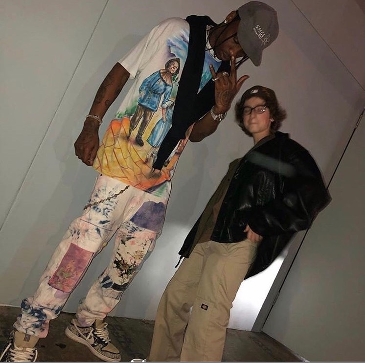 kapital 扎染水洗牛仔长裤 travis scott同款日系古着高阶ins超火