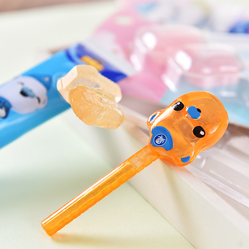 趣乐乐园萌芽牙刷糖无麦芽棒棒糖麦兜闪光牙膏传统糖果