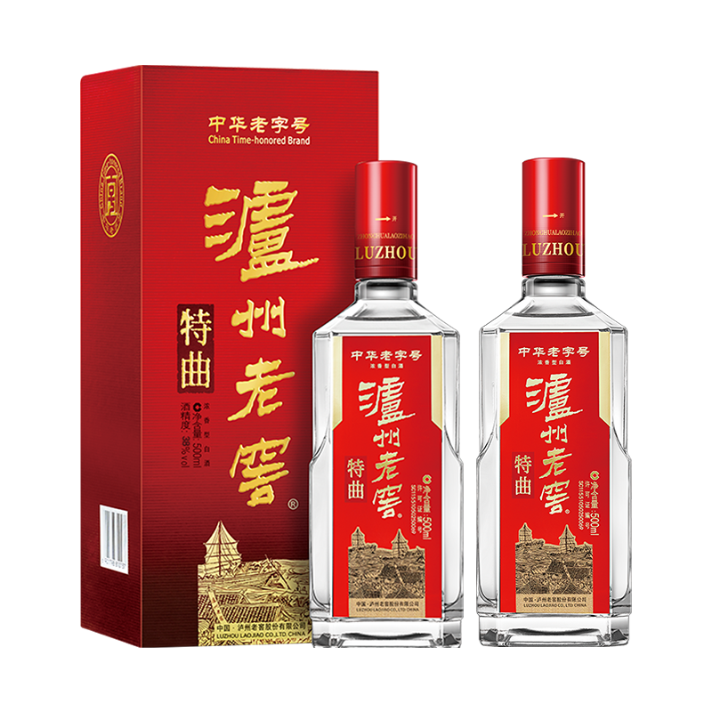 泸州老窖特曲老字号第十代38度500ml2双瓶装浓香型白酒
