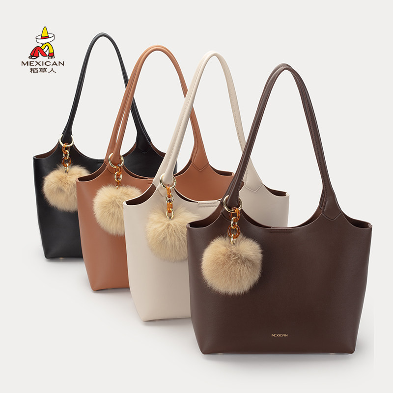 稻草人大容量女士包女士托特包托特女包单肩时尚手提包女士包袋