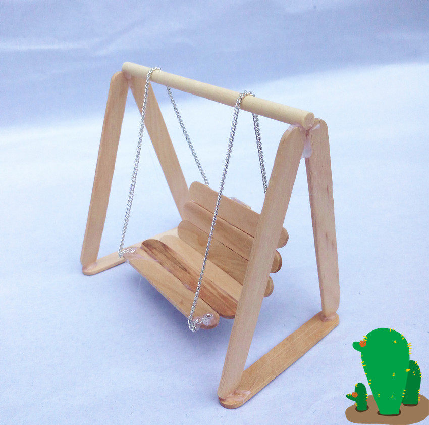 热销雪糕棒 diy儿童手工制作创意模型房子幼儿益智手工材料包套装