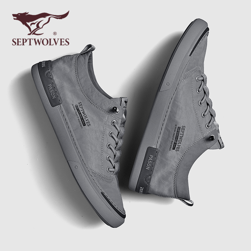 七匹狼帆布鞋男2022新款一脚蹬休闲男鞋夏季透气板鞋男士冰丝布鞋