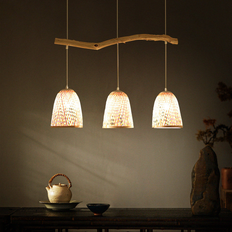 新中式禅意茶室吊灯民宿灯具中国国风创意个性树枝酒店