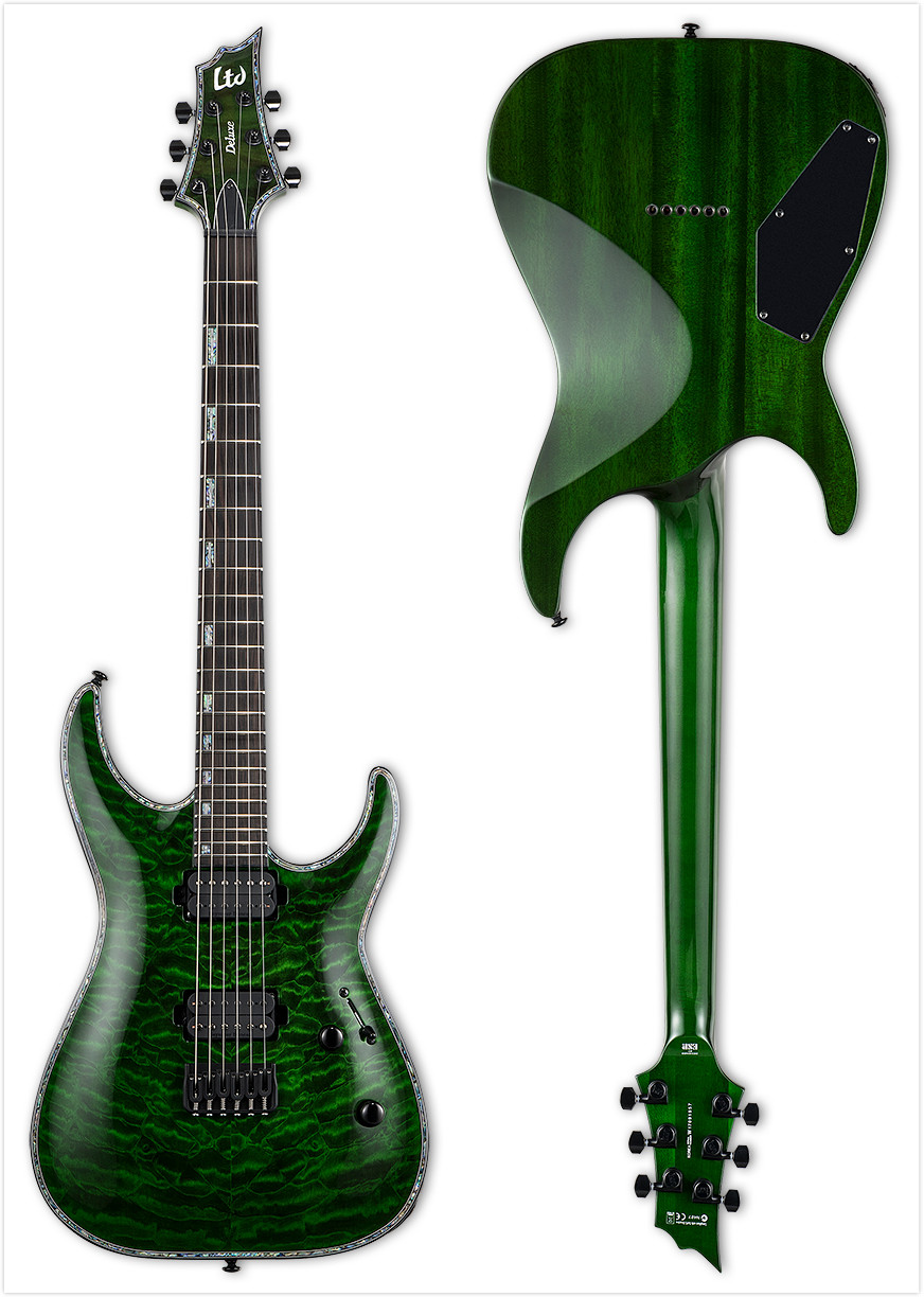 情怀乐器espltdh1001h1001水波绿色吉他吉他电吉他