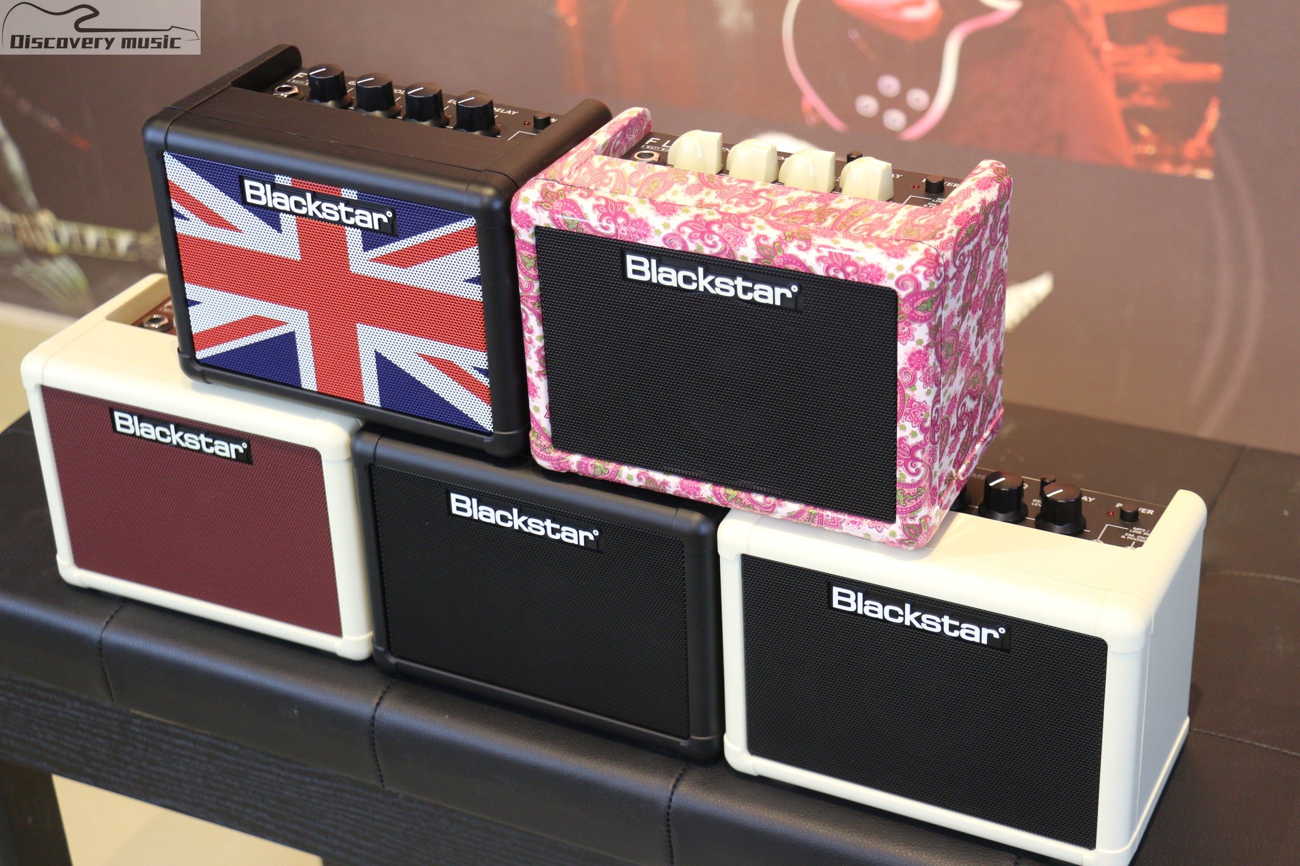 情怀乐器blackstar黑星fly3迷你便携3w民谣电吉他音箱桌面小音响