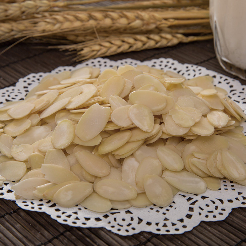 美国进口蓝钻生杏仁片甜杏仁大杏仁熟杏仁片扁桃仁片烘焙巴旦木片