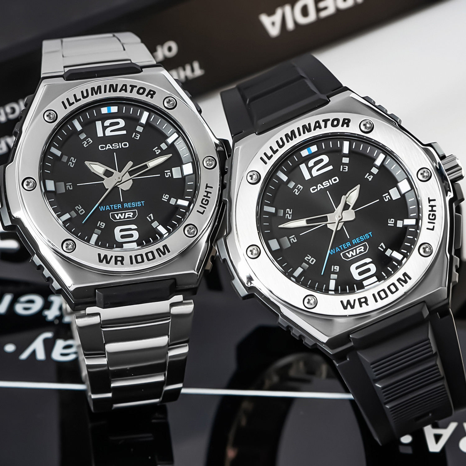 日本casio卡西欧商务时尚休闲男士运动指针mwa-100hd-1a日韩腕表