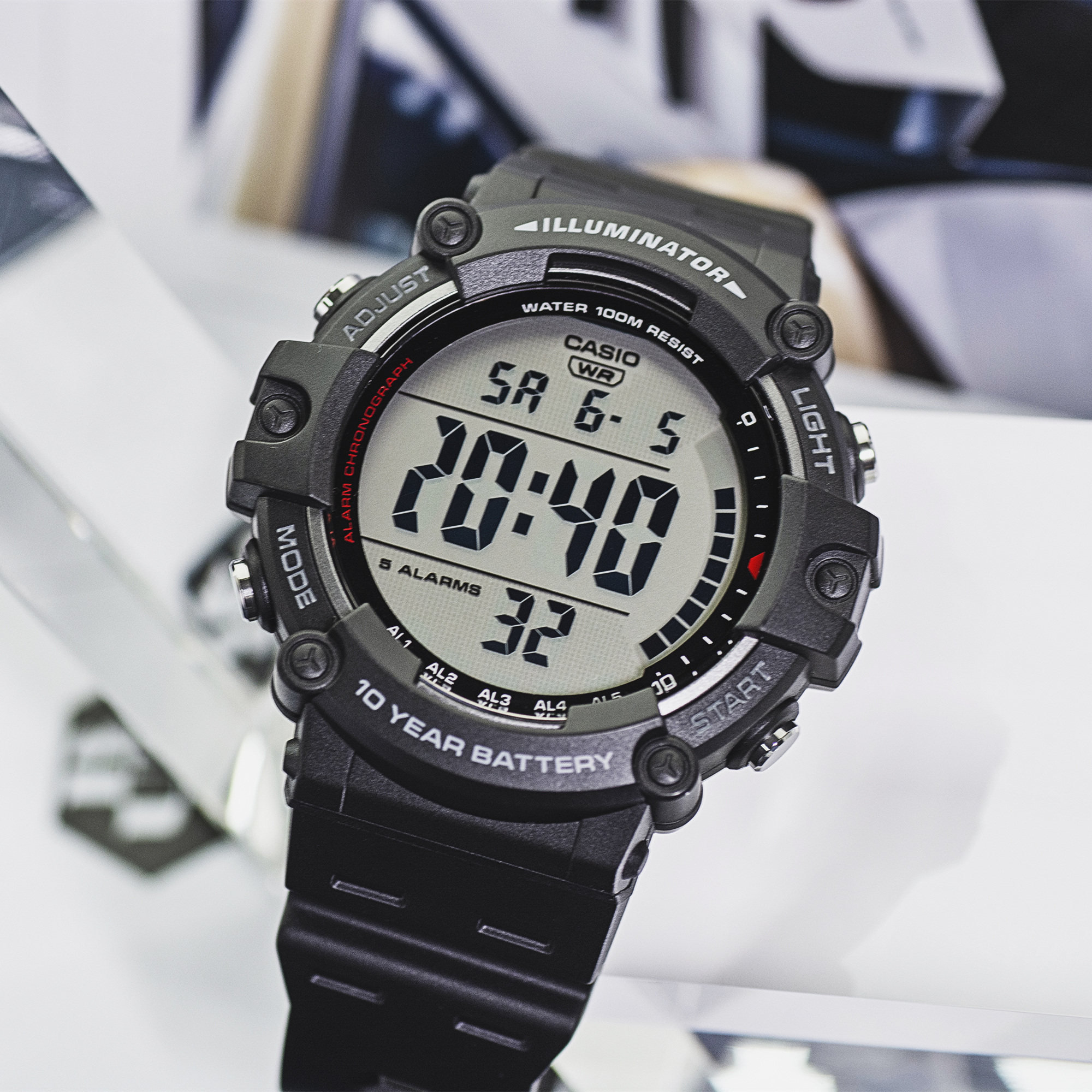 casio日本卡西欧复古运动表盘潮流防水电子腕表日韩腕表