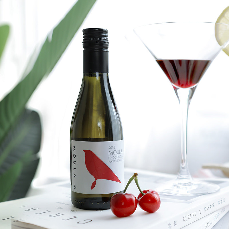 慕拉红酒小瓶装网红小酒葡萄酒小支冰酒甜酒水果酒甜型女士187ml