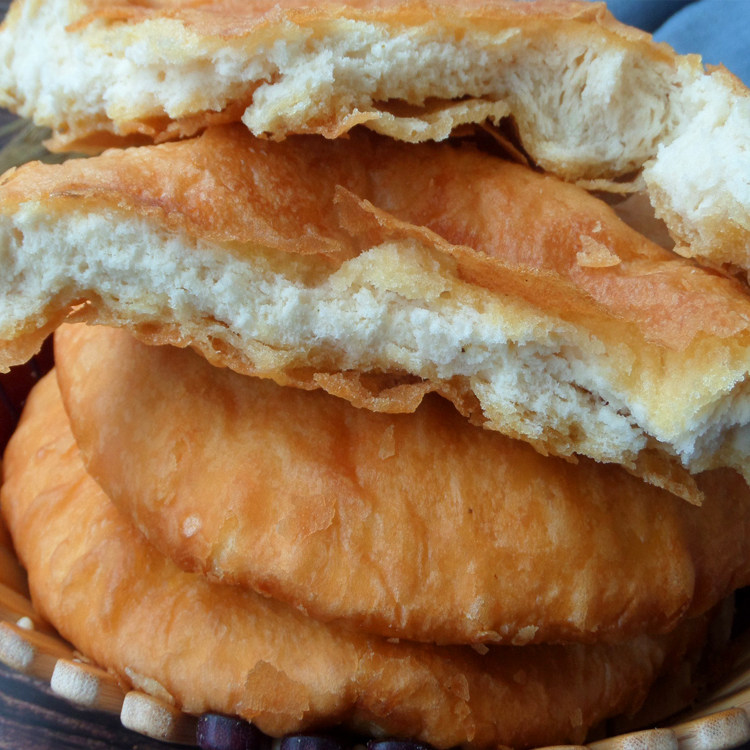 甘肃庄浪特产地方特色小吃手工原味油饼油香香葱传统中式糕点